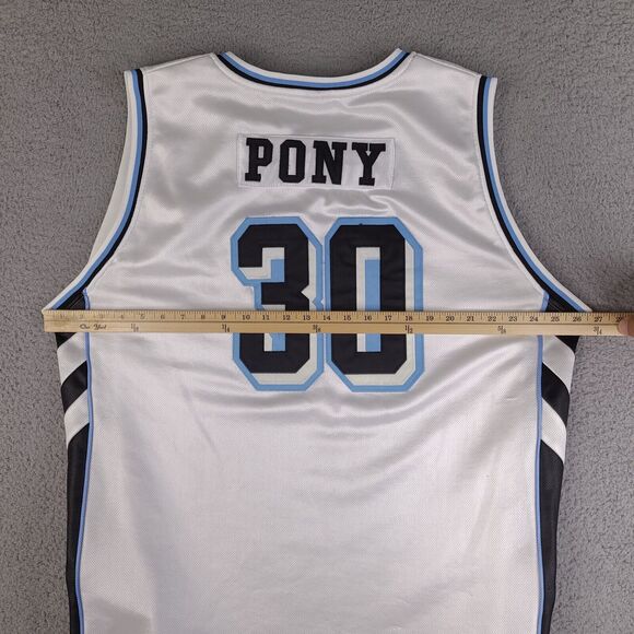 Vintage Pony Sports Basketball Jersey Mens XL White #30 Team Pony Apparel - Picture 14 of 16